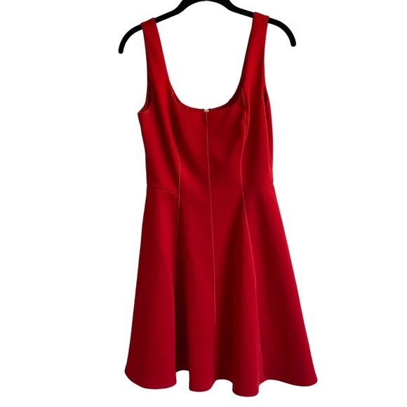 Ted Baker Lohanna Scooped Neck Neoprene Skater Dress, Red, Size 2 (US 6) - Picture 3 of 10